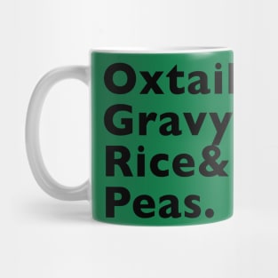 Jamaican Oxtails & Gravy Rice and Peas Mug